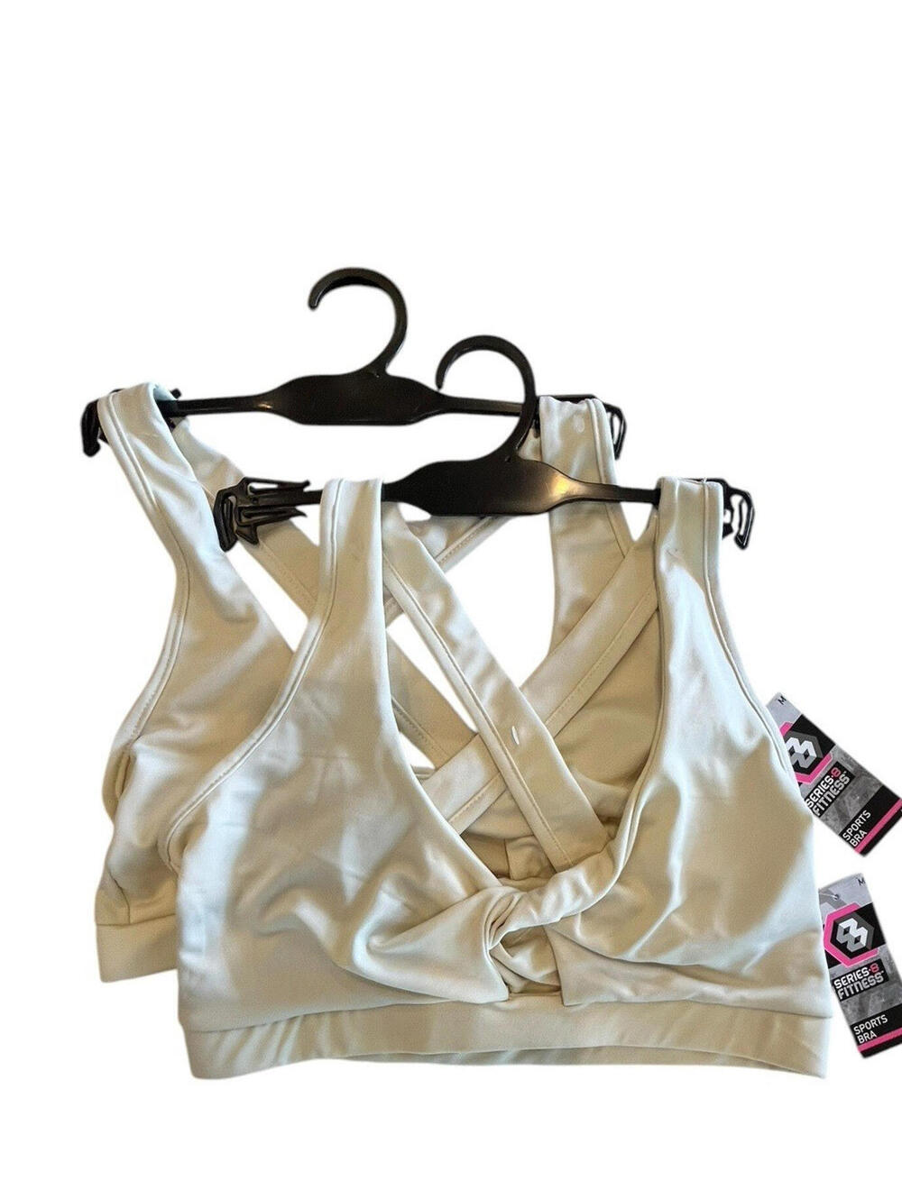 Sports Bra New with Tags, Series 8 Fitness bundle two 2 pcs Sz M Beige